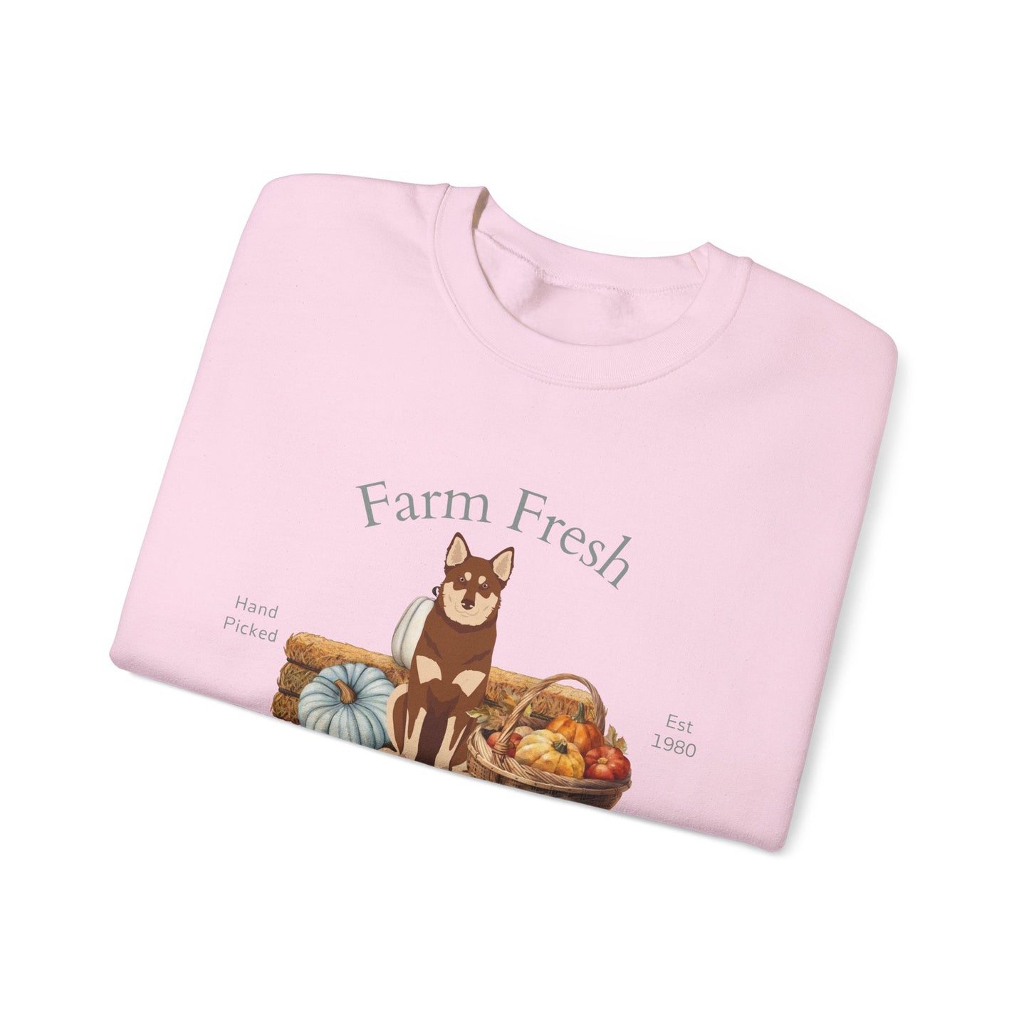 Lapponian Herder Dog Fall Farm Fresh Unisex Heavy Blend Crewneck Sweatshirt