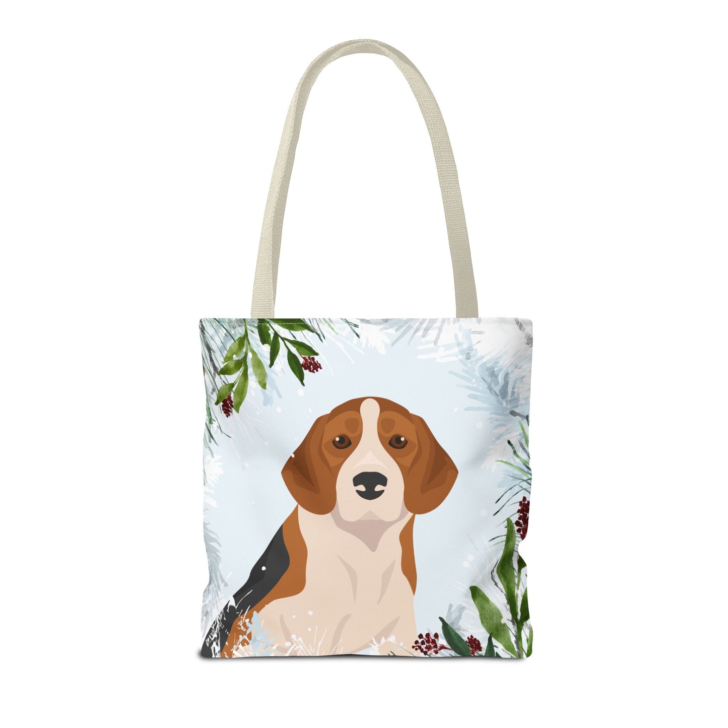Beagle Dog Christmas Holiday Tote Bag 16x16