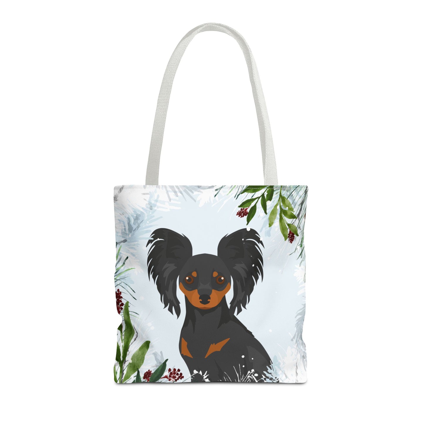 Russian Toy Terrier Dog Christmas Holiday Tote Bag 16x16