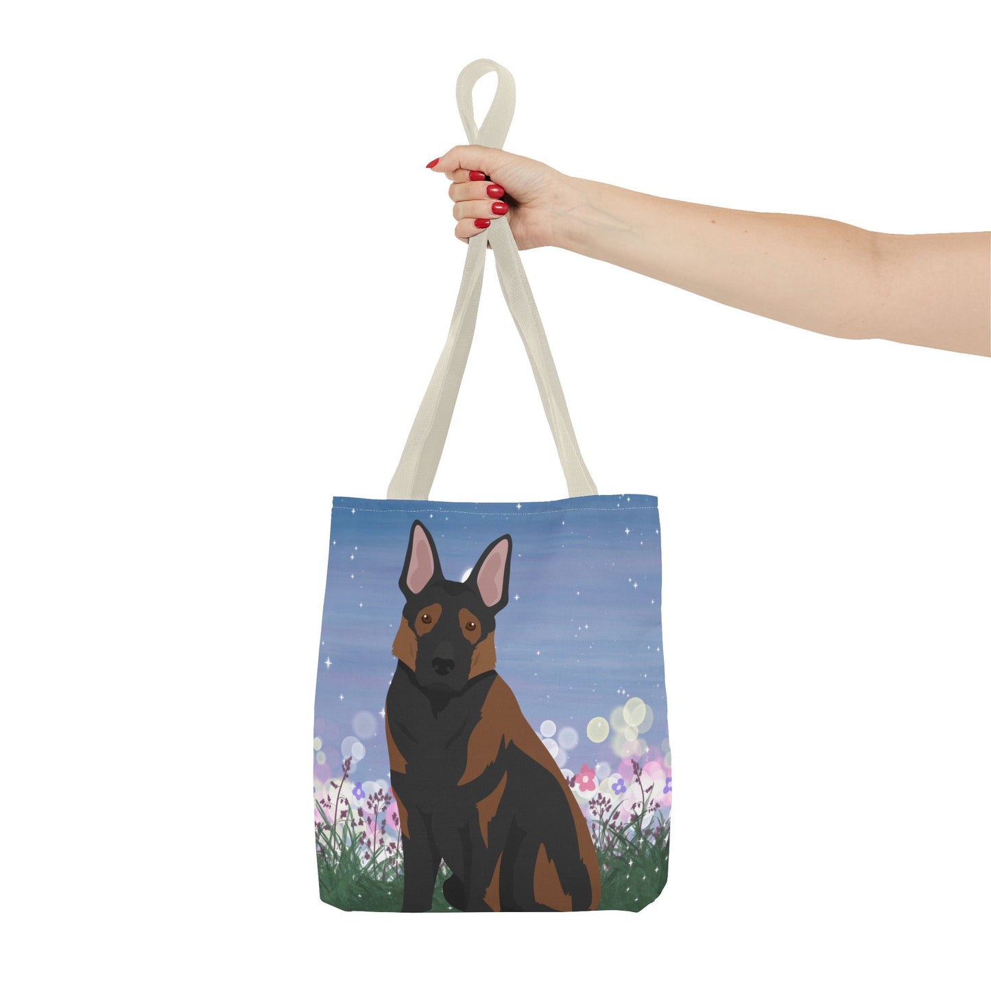 German Shepherd Dog Tote Bag 13x13