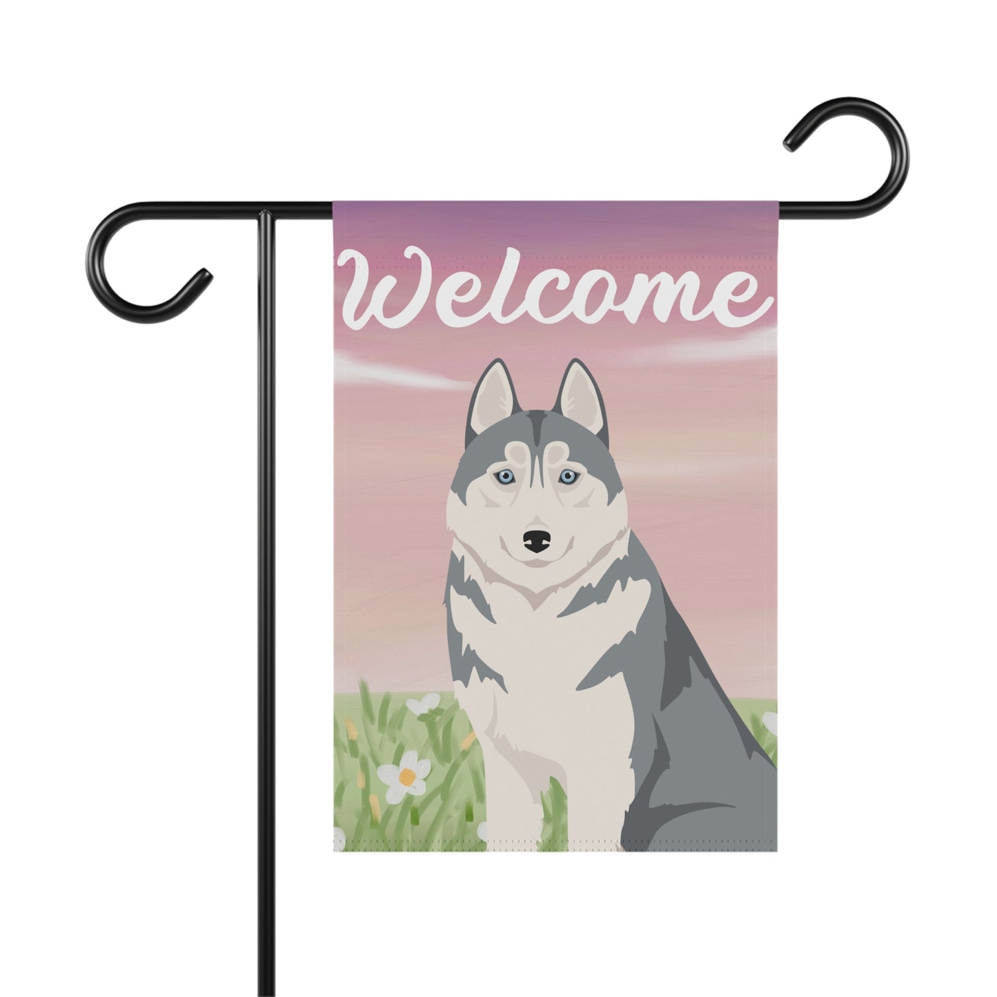 Siberian Husky Dog Welcome Garden Flag