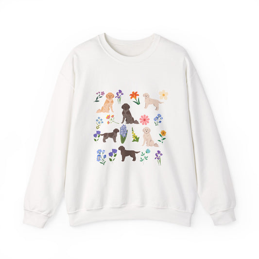 Lagotto Romagnolo Dog Unisex Spring Cottage Core Crewneck Sweatshirt