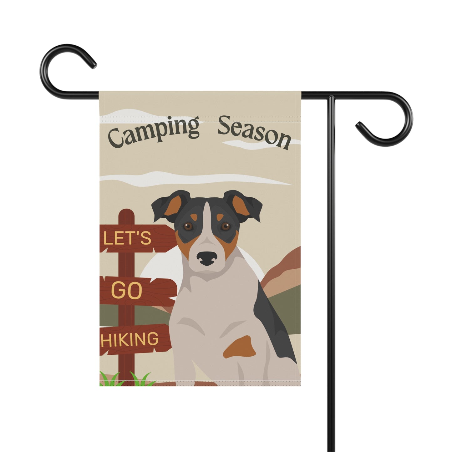 Parson Russell Terrier Dog Camping Garden Flag