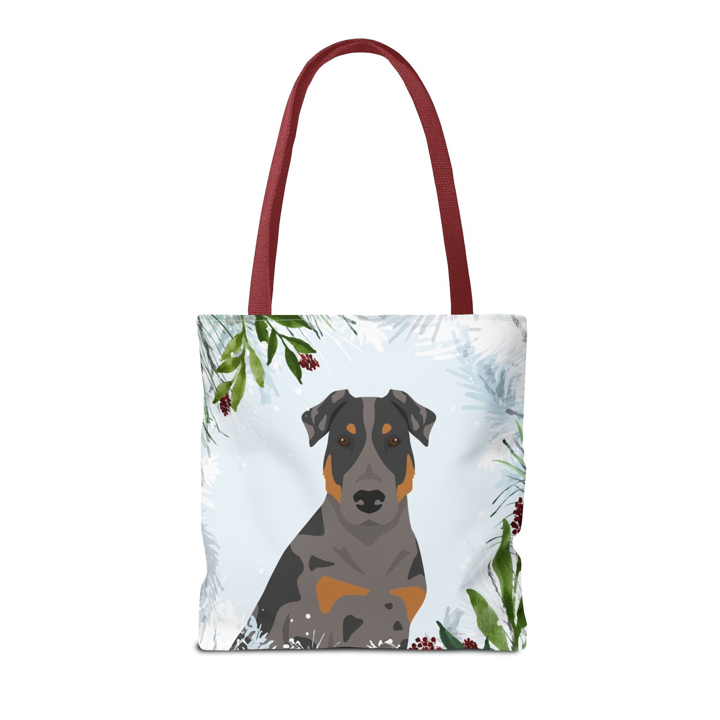 Beauceron Dog Christmas Holiday Tote Bag 16x16