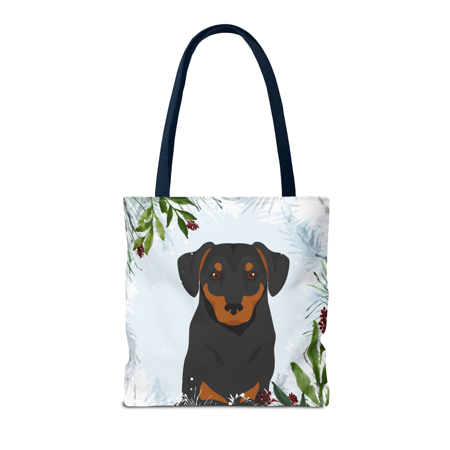 Austrian Pinscher Dog Christmas Holiday Tote Bag 16x16