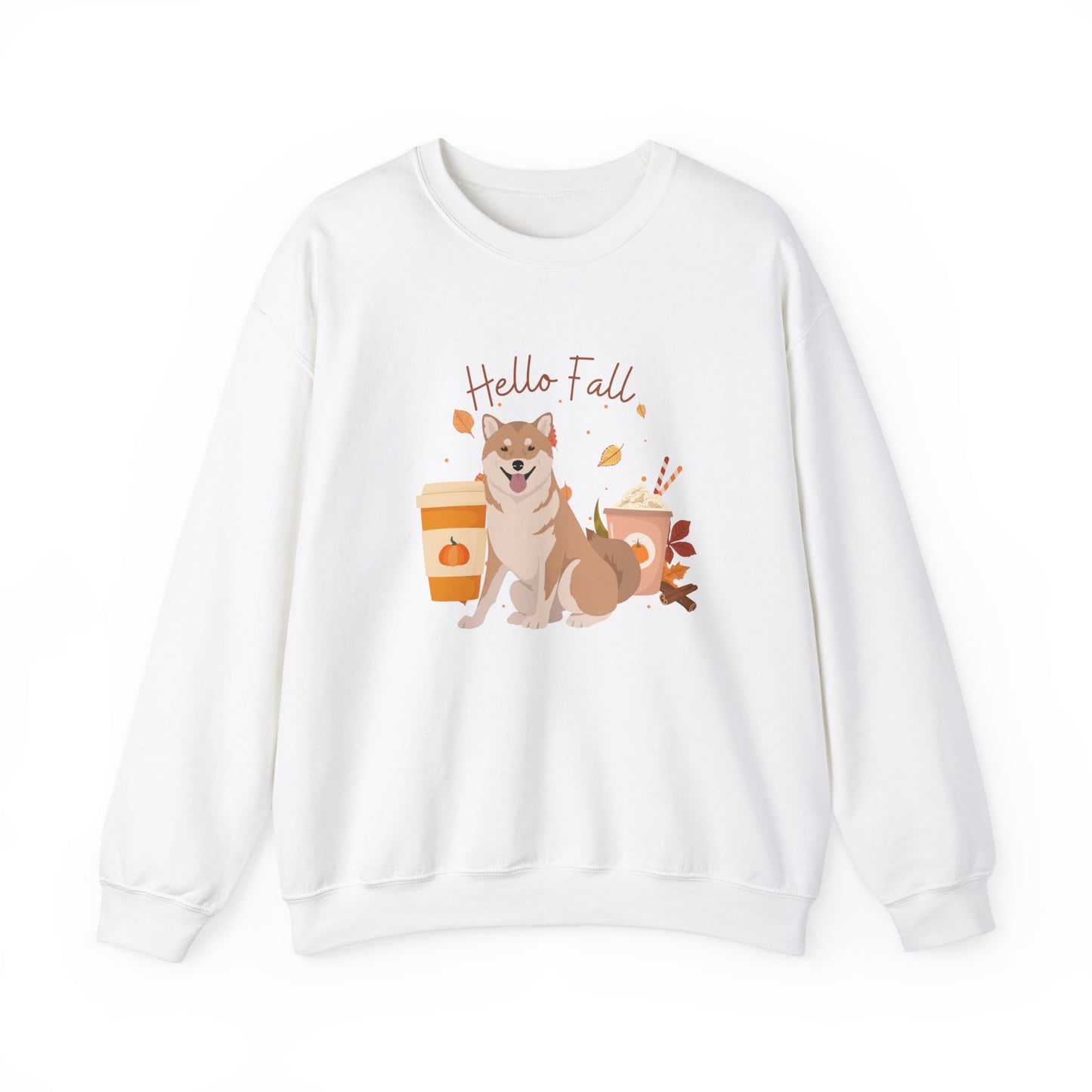 Shiba Inu Dog Fall Halloween Unisex Heavy Blend Crewneck Sweatshirt
