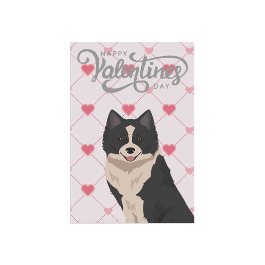 Nenets Herding Laika Dog Valentines Day Garden Flag