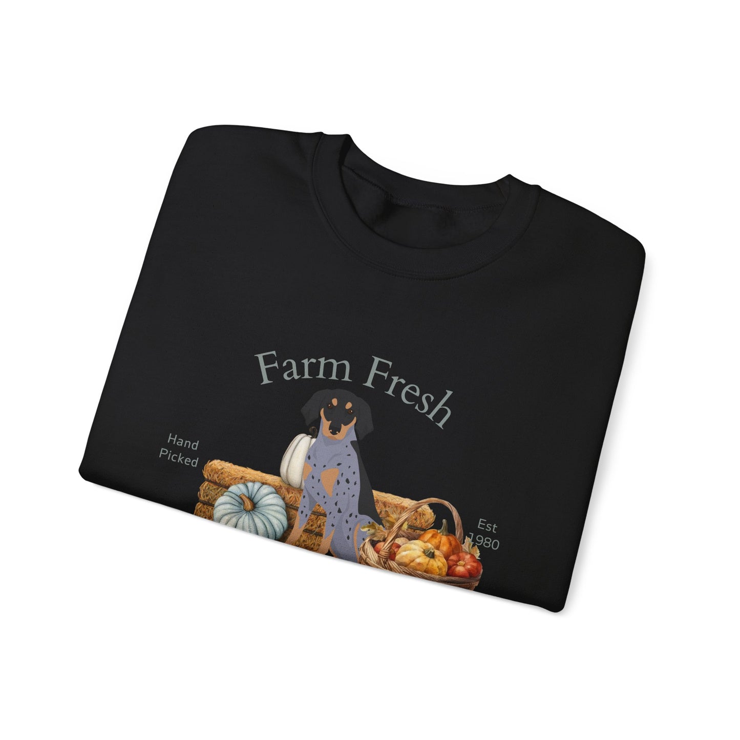 Bluetick Coonhound Dog Fall Farm Fresh Unisex Heavy Blend Crewneck Sweatshirt