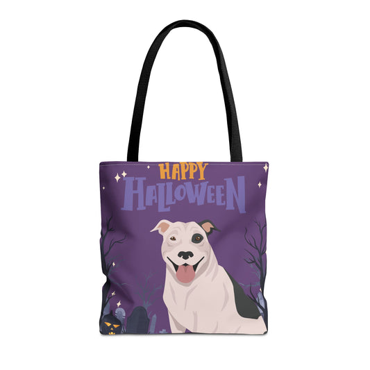 Pit Bull Dog Happy Halloween Tote Bag 16x16