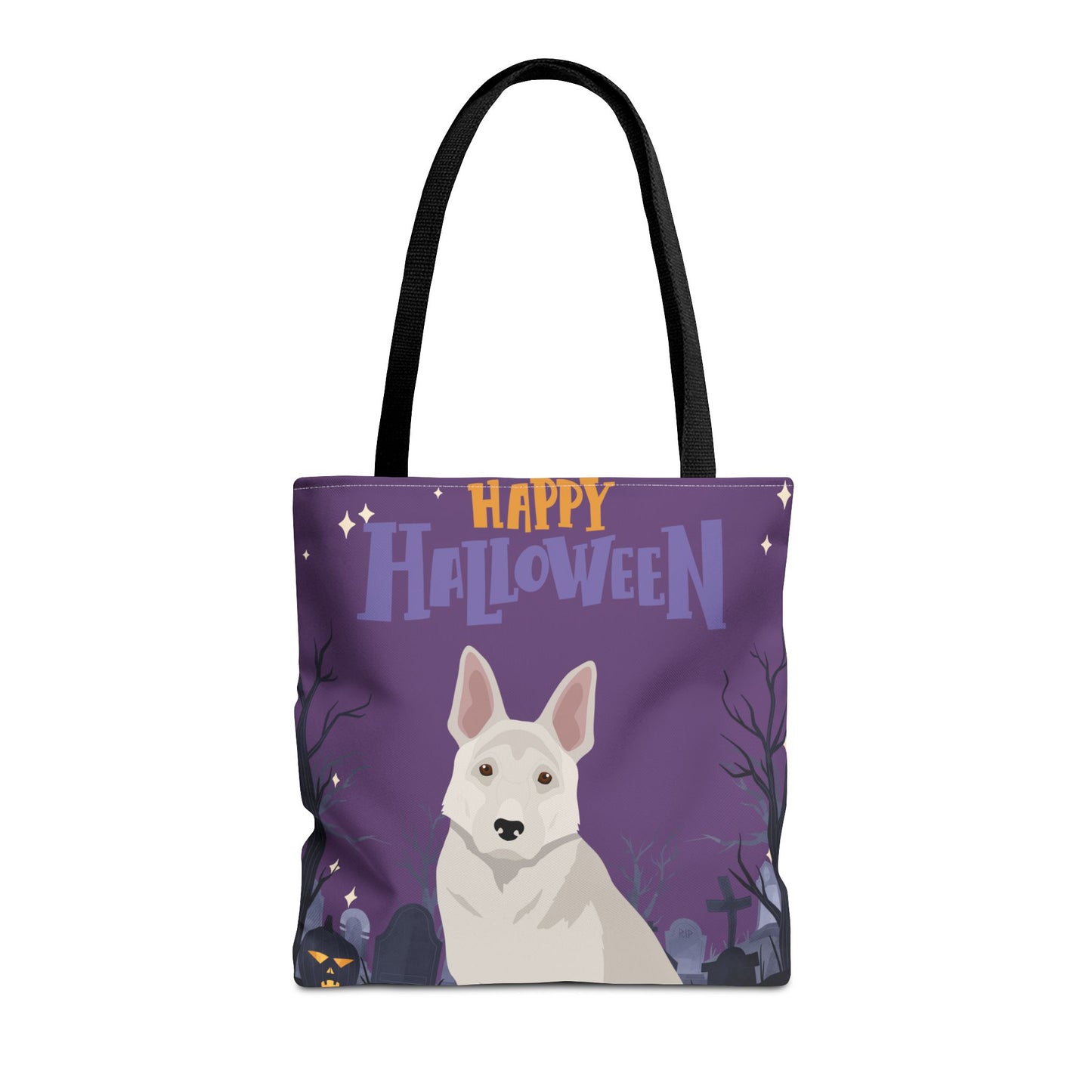 German Shepherd Dog Happy Halloween Tote Bag 16x16
