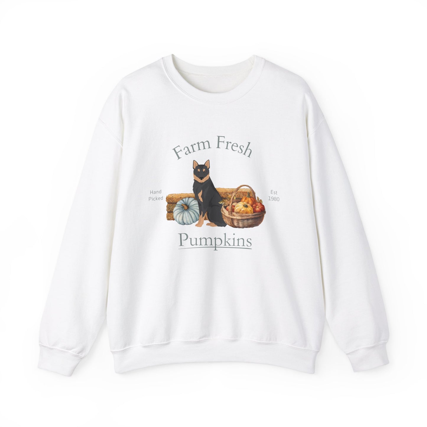 Korean Jindo Dog Fall Halloween Unisex Heavy Blend Crewneck Sweatshirt