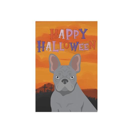 French Bulldog Dog Halloween Garden Flag