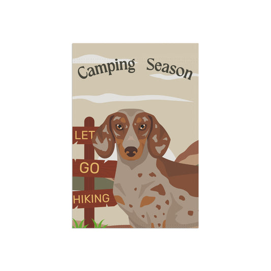 Dachshund Dog Camping Garden Flag