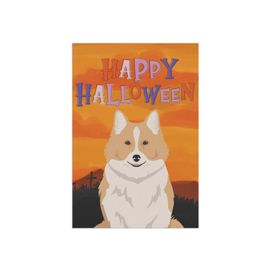 Icelandic Sheepdog Dog Halloween Garden Flag