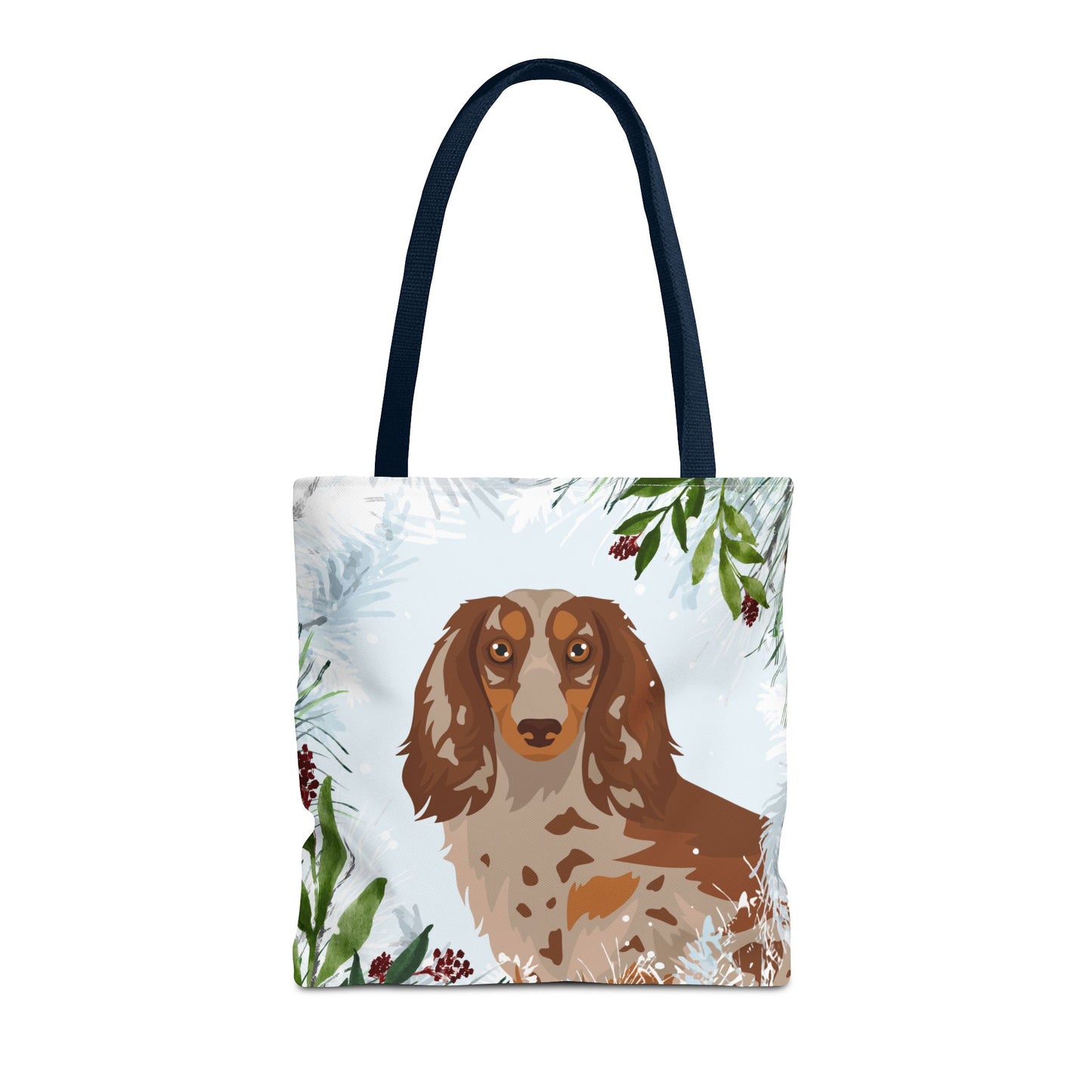 Dachshund Dog Christmas Holiday Tote Bag 16x16