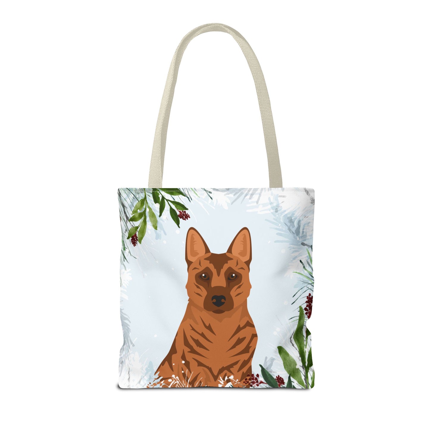 Kai Ken Dog Christmas Holiday Tote Bag 16x16
