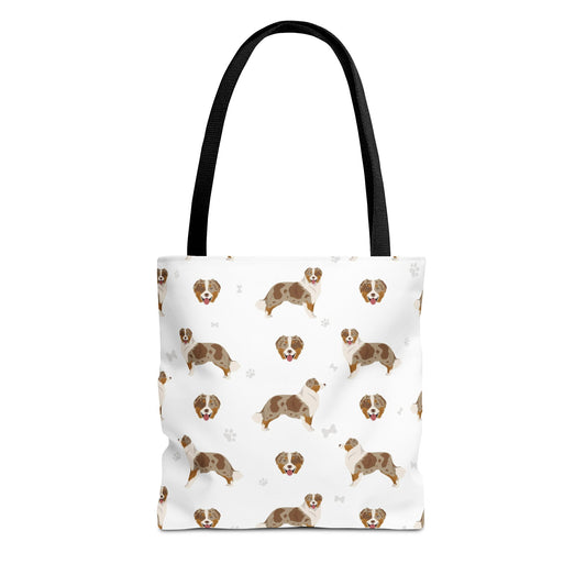 Australian Shepherd Dog Tote Bag, Aussie Dog Mom Gift