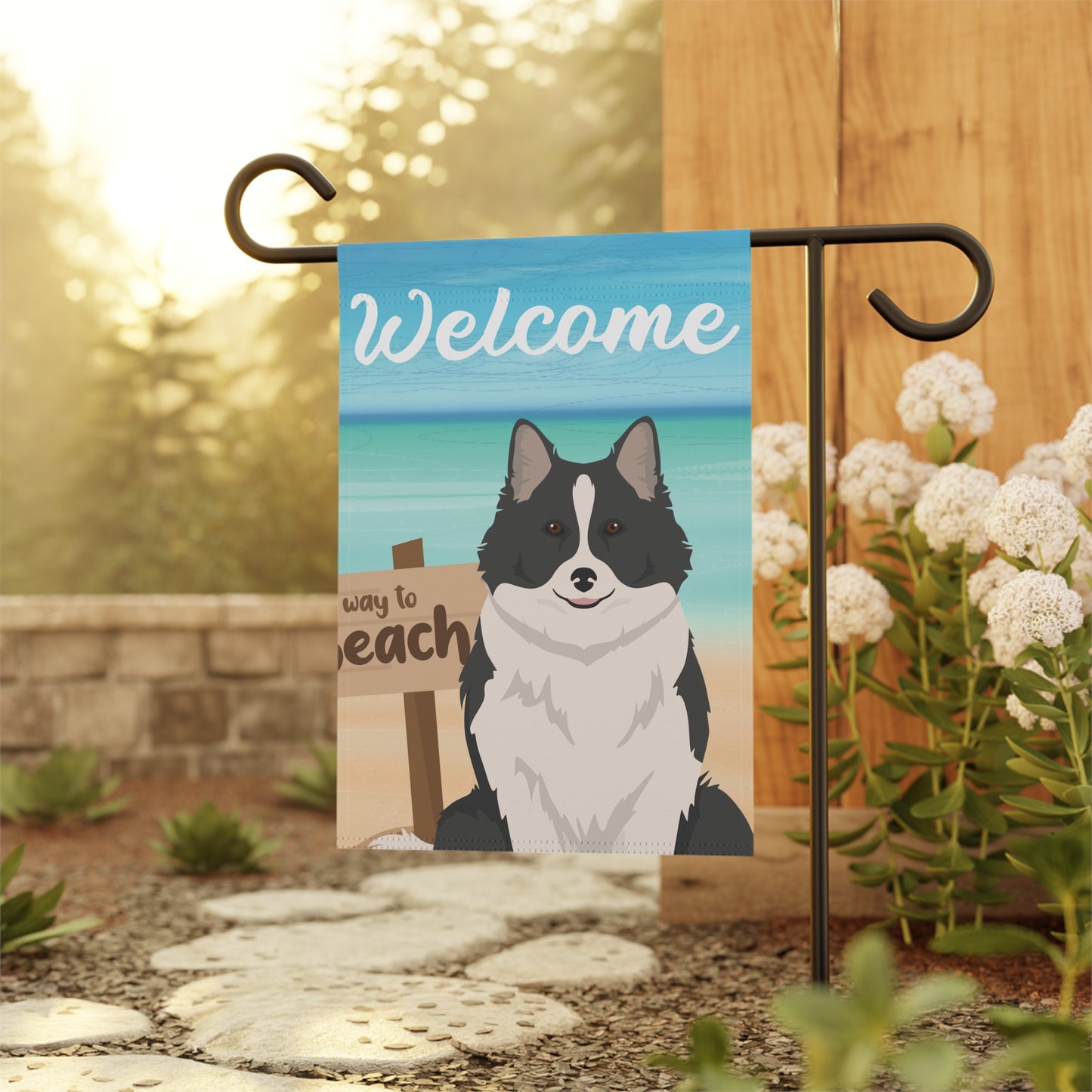 Icelandic Sheepdog Dog Garden Flag