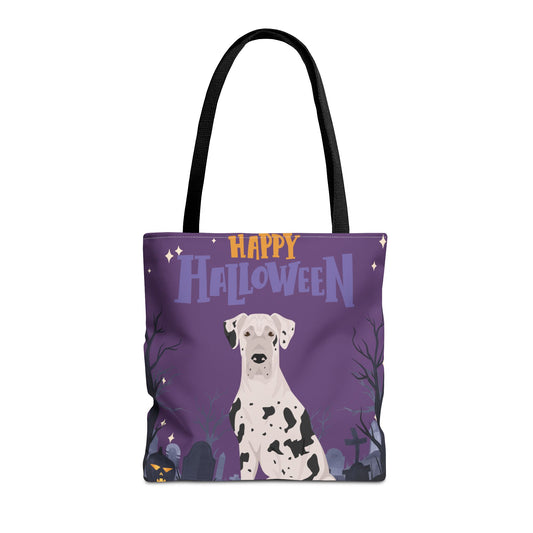 Great Dane Dog Happy Halloween Tote Bag 16x16