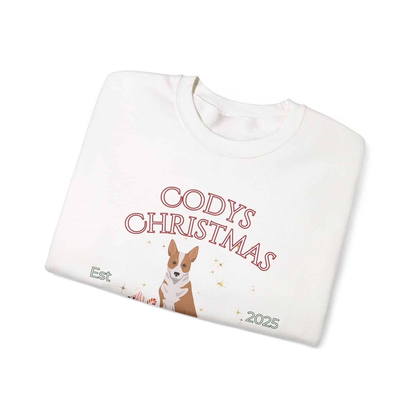 Canaan Dog Dog Christmas Social Club Unisex Heavy Blend Crewneck Sweatshirt Custom Name