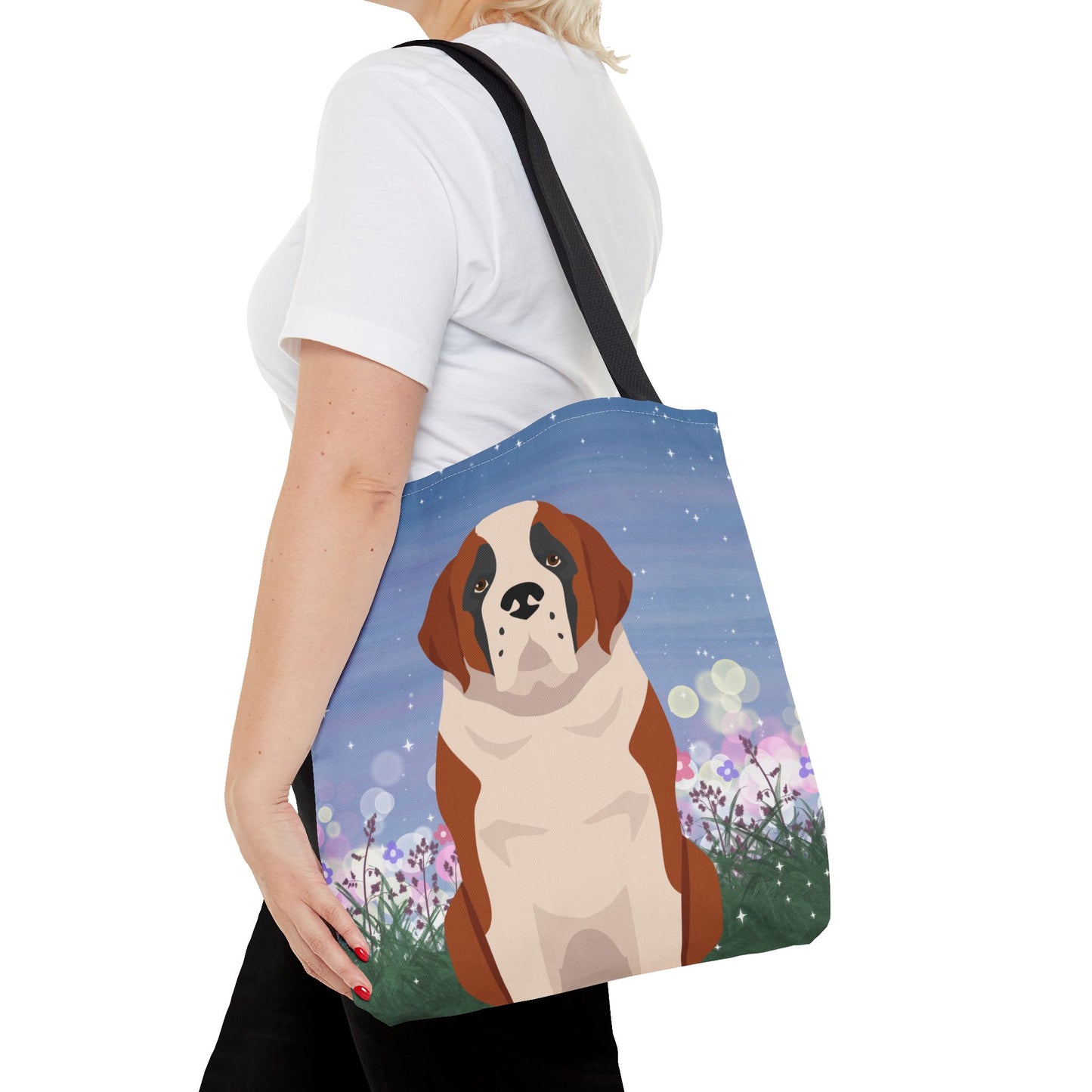 St Bernard Dog Tote Bag 16x16