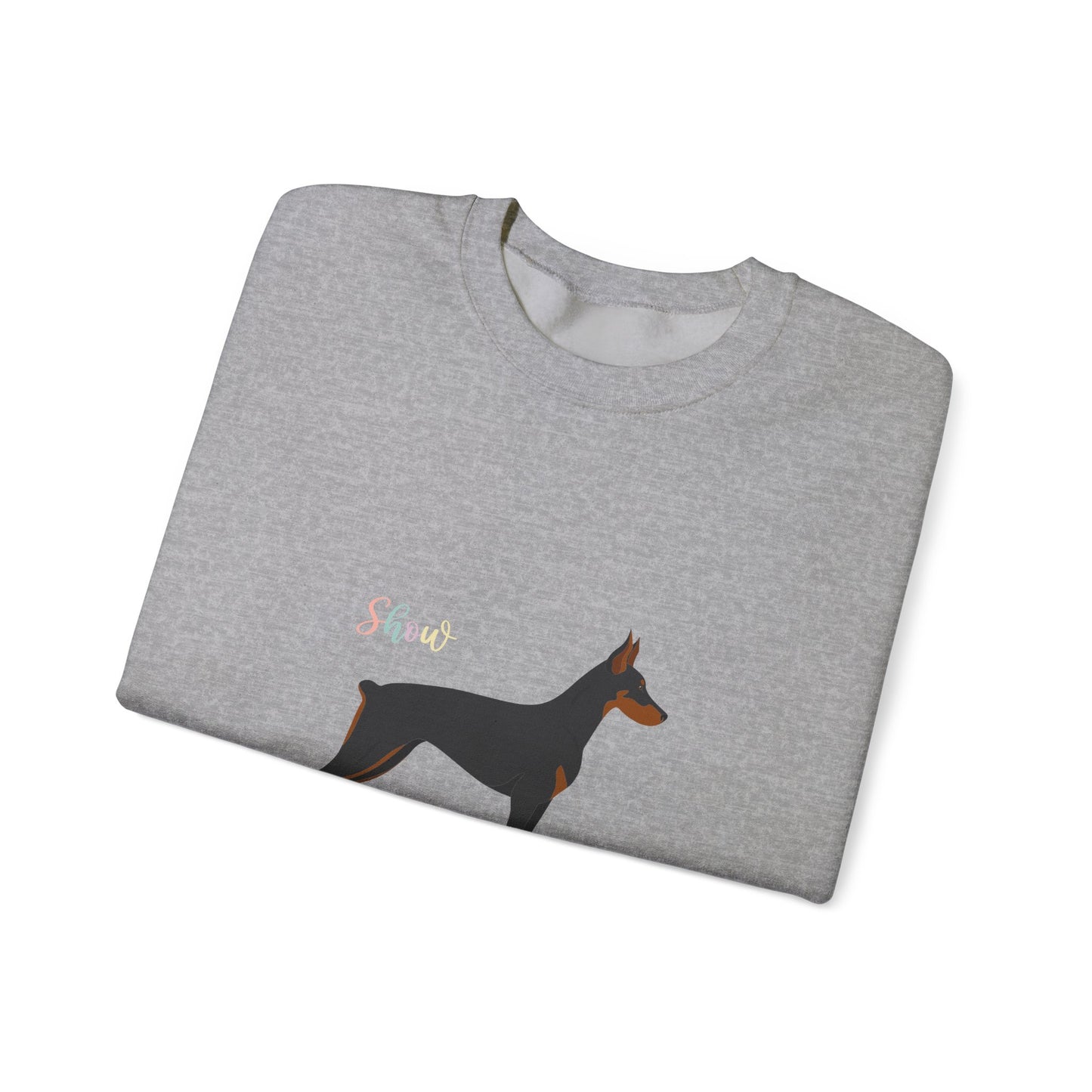 Doberman Pinscher Dog Unisex Heavy Blend Crewneck Sweatshirt