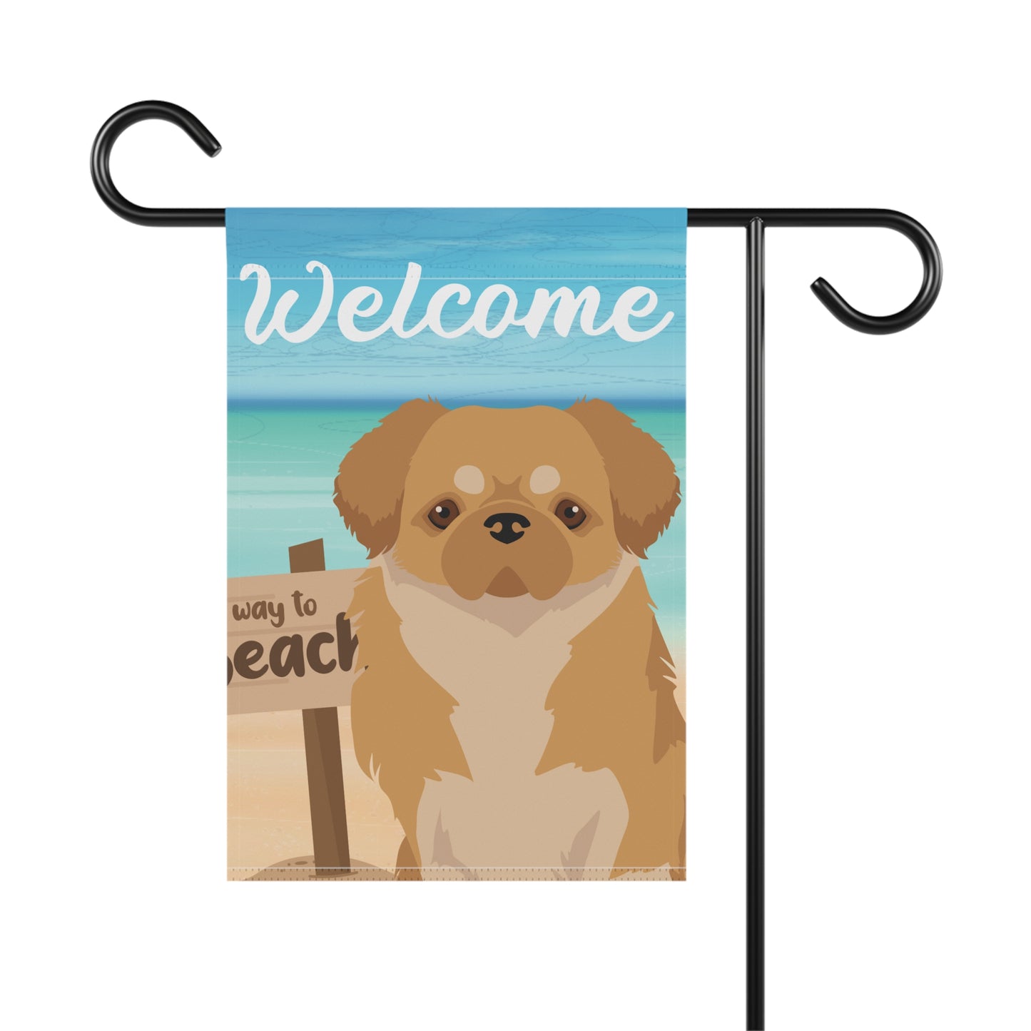 Tibetan Spaniel Dog Garden Flag