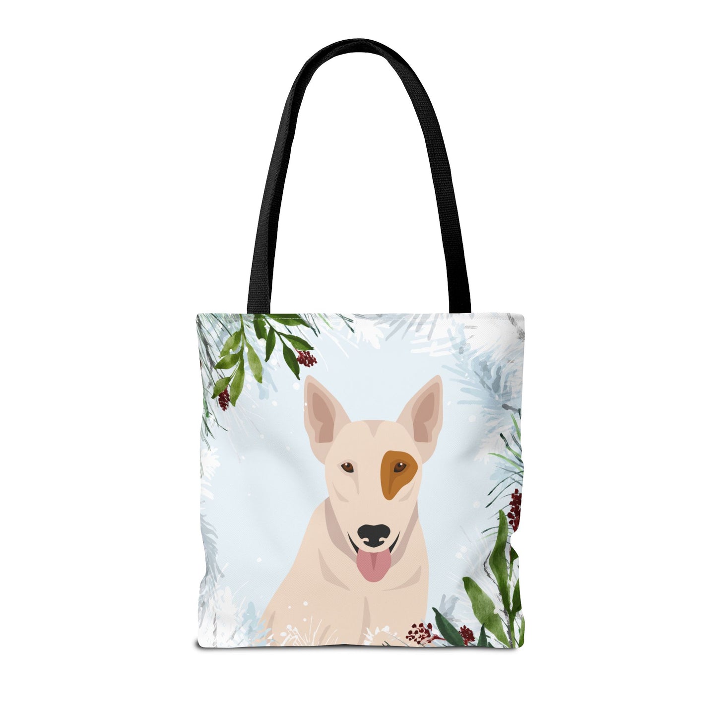 Bull Terrier Dog Christmas Holiday Tote Bag 16x16