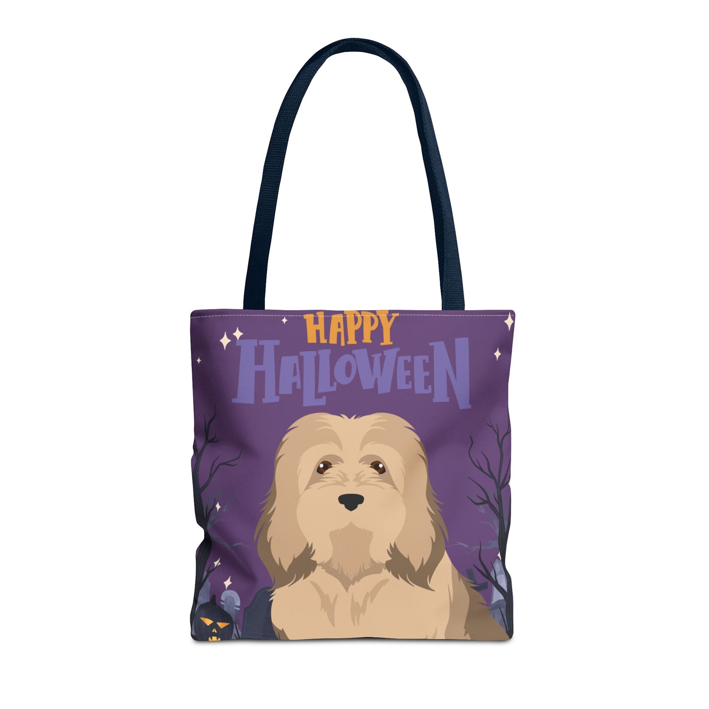 Havanese Dog Happy Halloween Tote Bag 16x16