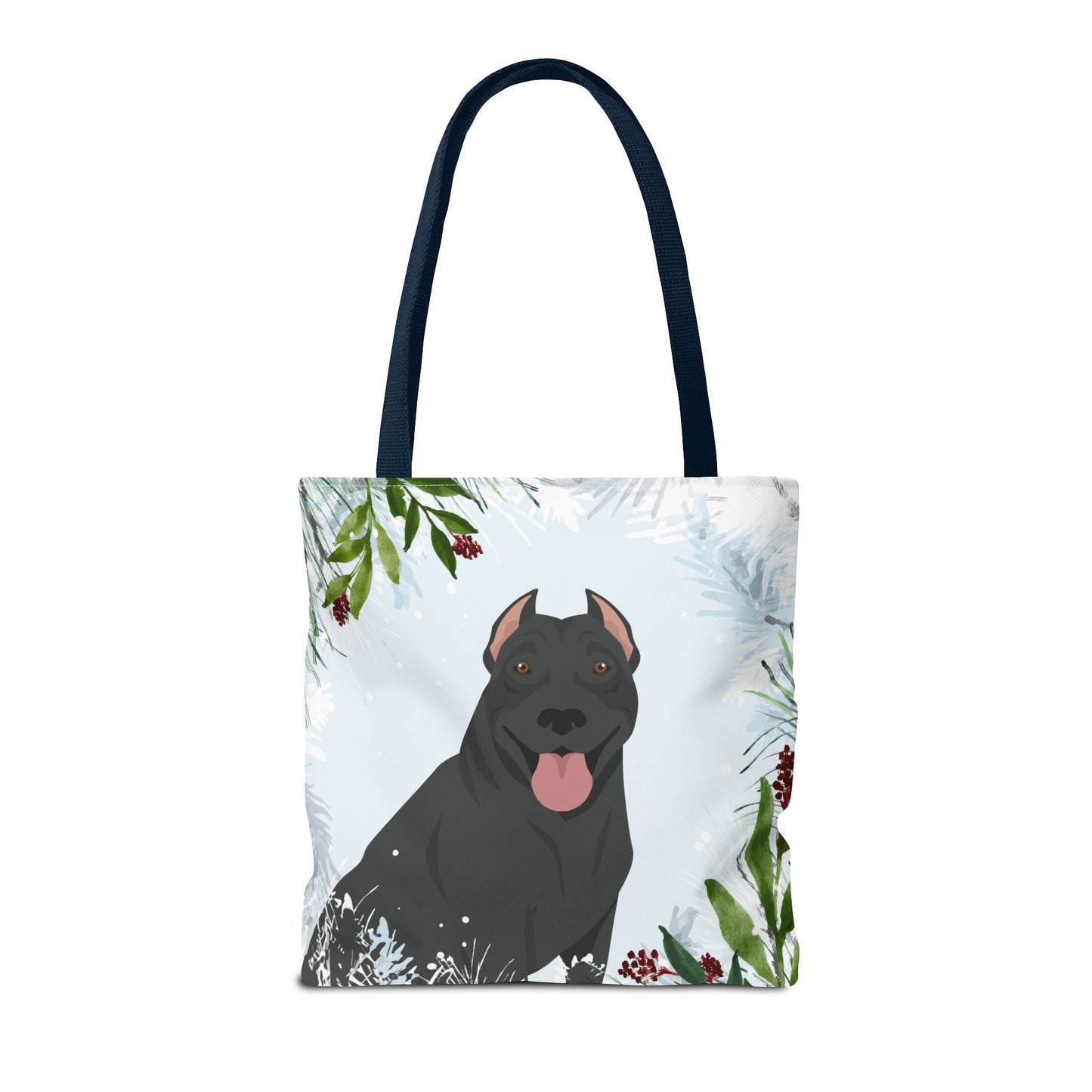 Pit Bull Dog Christmas Holiday Tote Bag 16x16