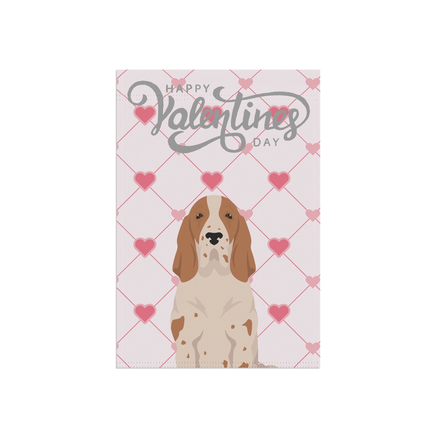 Bracco Italiano Dog Valentines Day Garden Flag