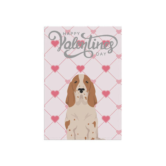 Bracco Italiano Dog Valentines Day Garden Flag