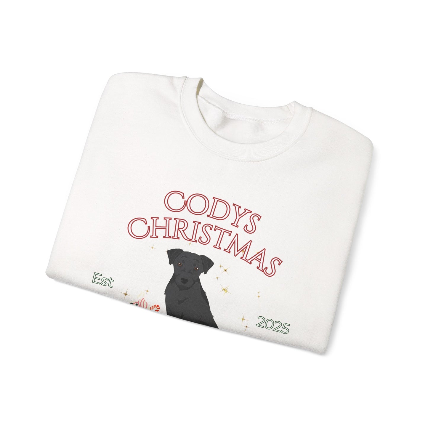 Patterdale Terrier Dog Christmas Social Club Unisex Heavy Blend Crewneck Sweatshirt Custom Name