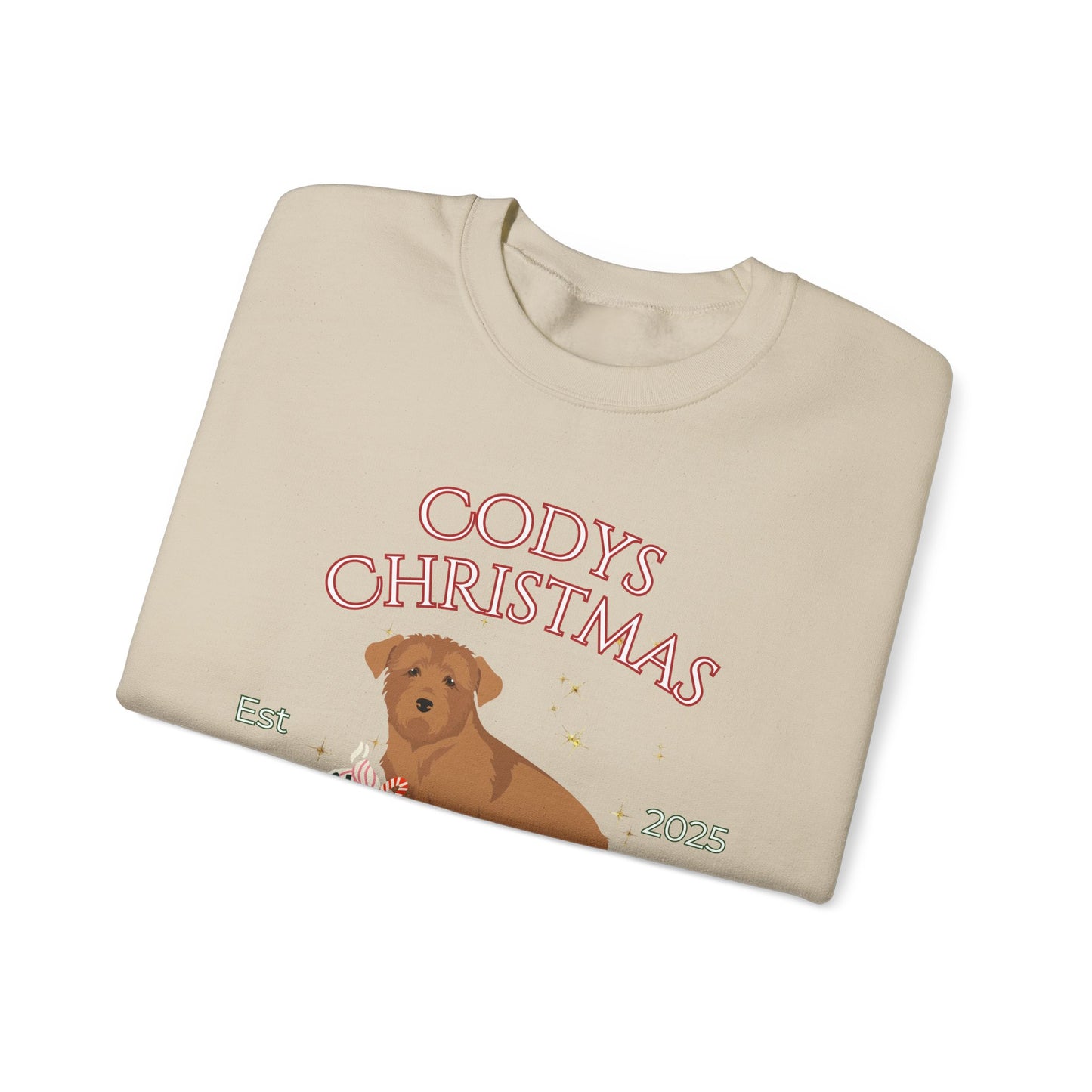 Glen Of Imaal Terrier Dog Christmas Social Club Unisex Heavy Blend Crewneck Sweatshirt Custom Name