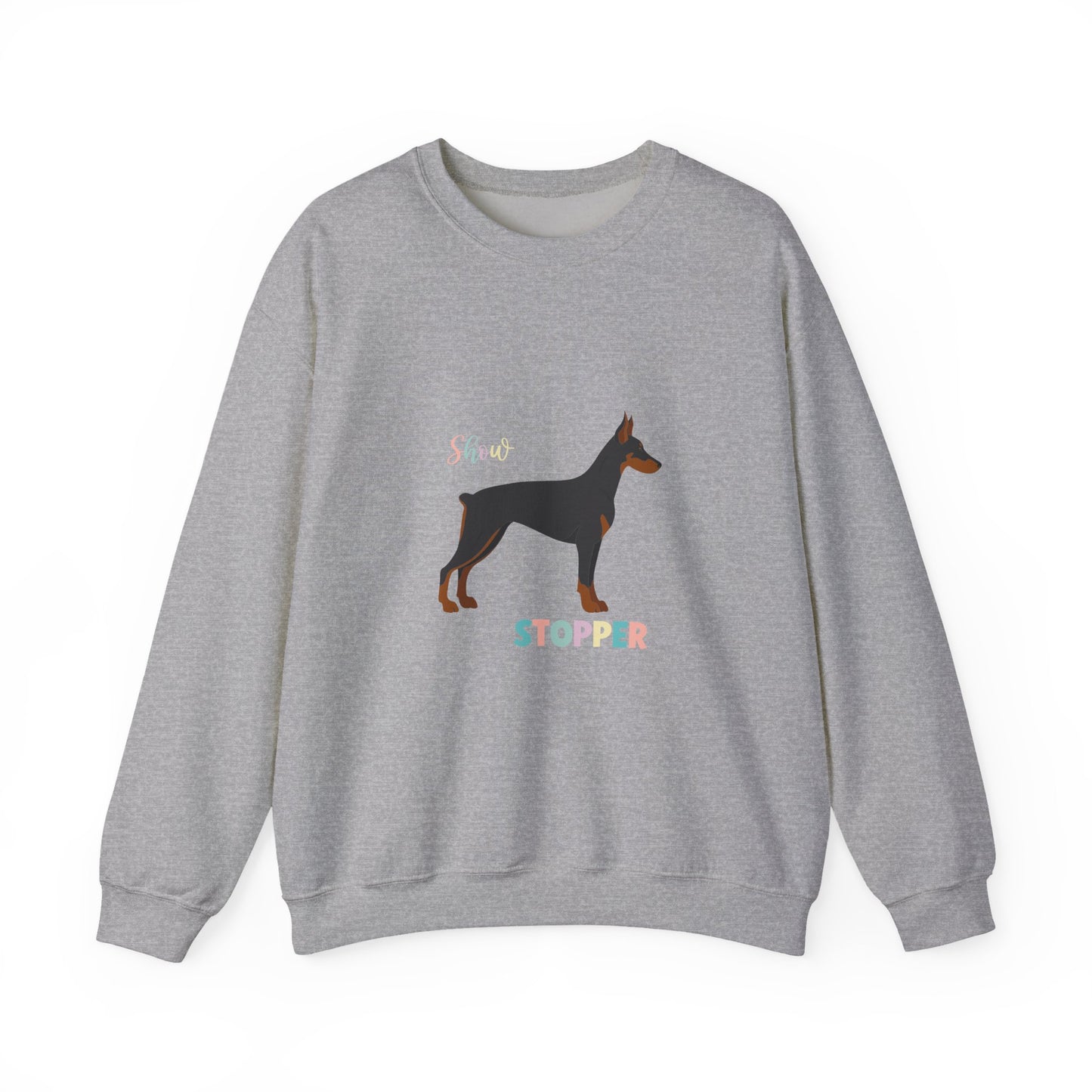 Doberman Pinscher Dog Unisex Heavy Blend Crewneck Sweatshirt