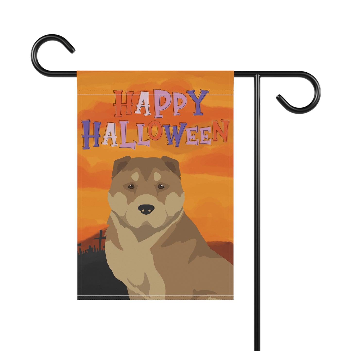 American Gampr Dog Halloween Garden Flag