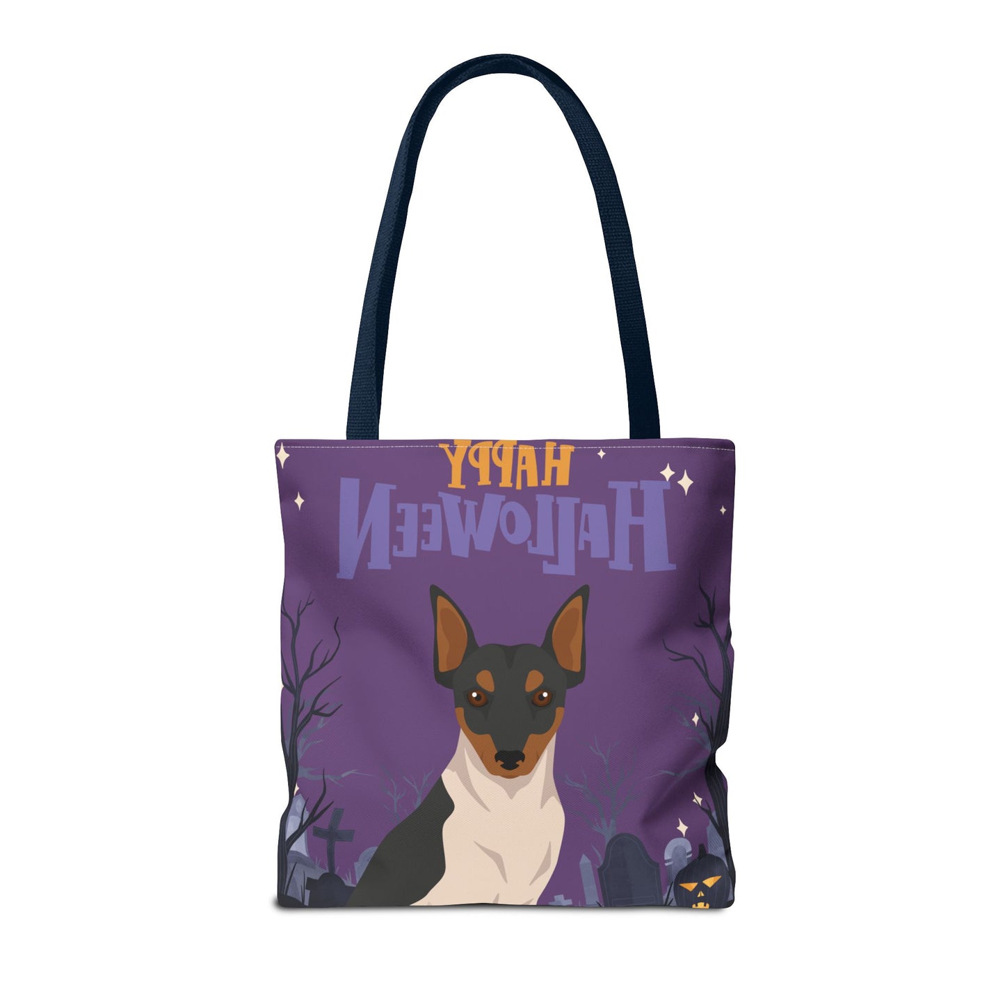 Brazilian Terrier Dog Happy Halloween Tote Bag 16x16