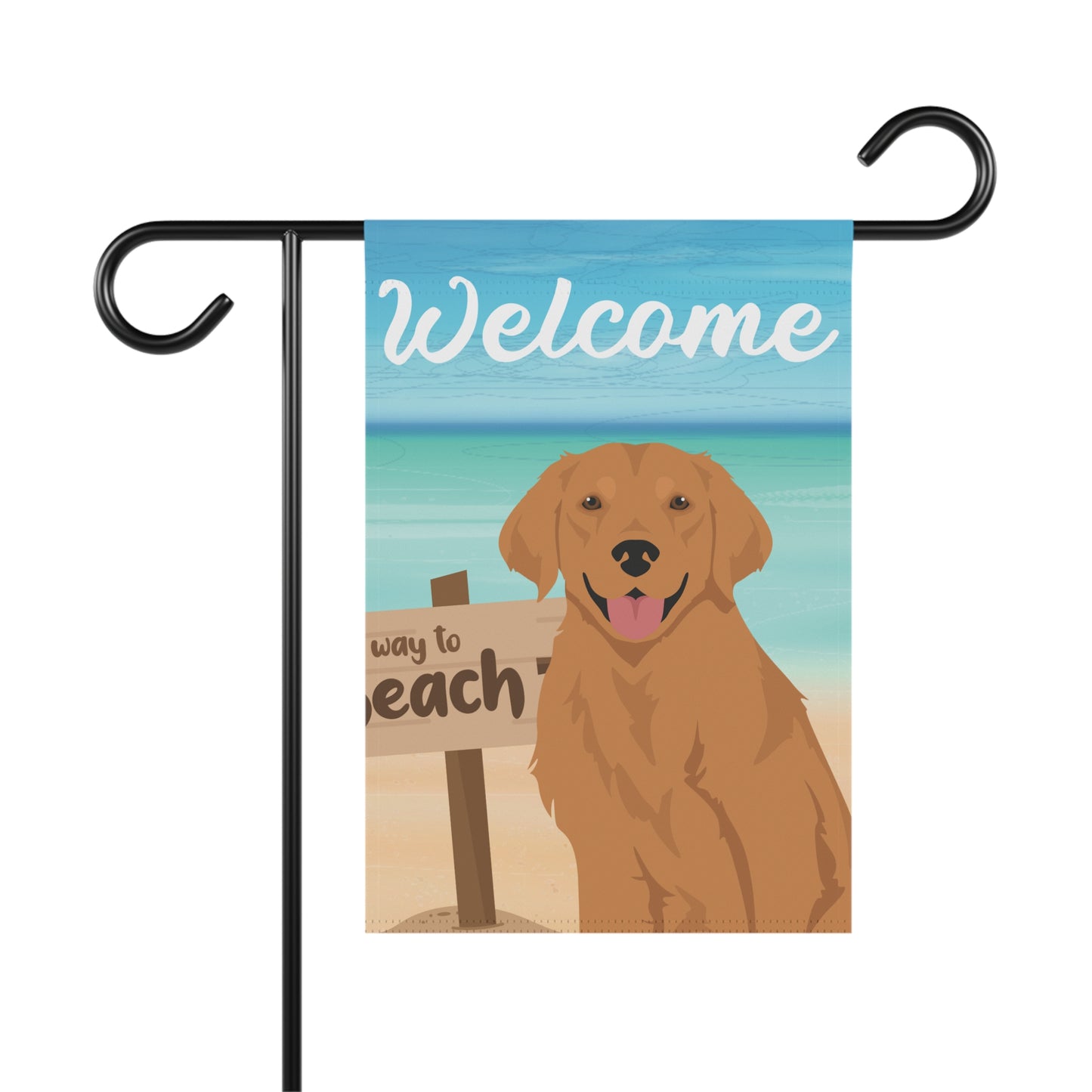 Golden Retriever Dog Garden Flag