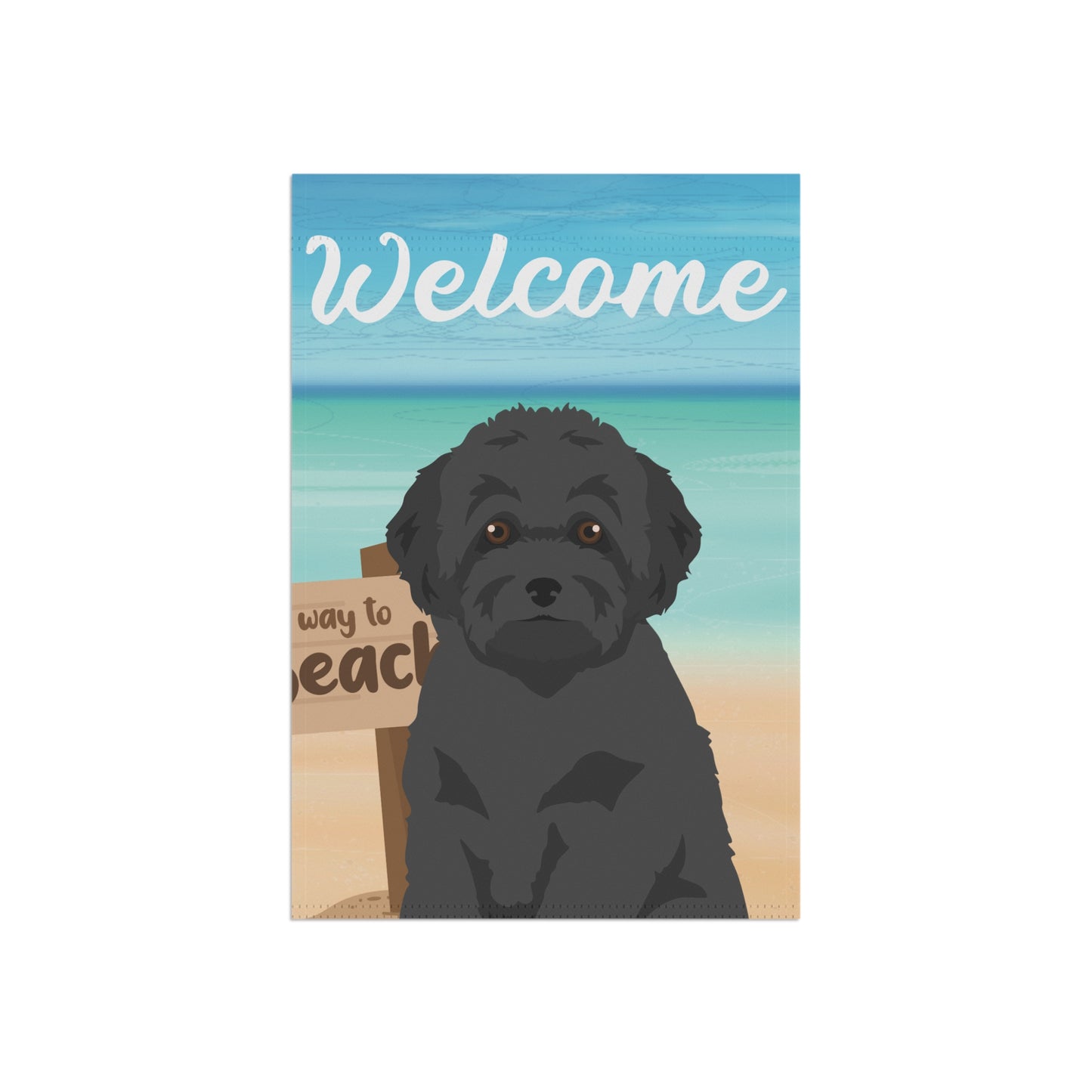 Toy Poodle Dog Garden Flag