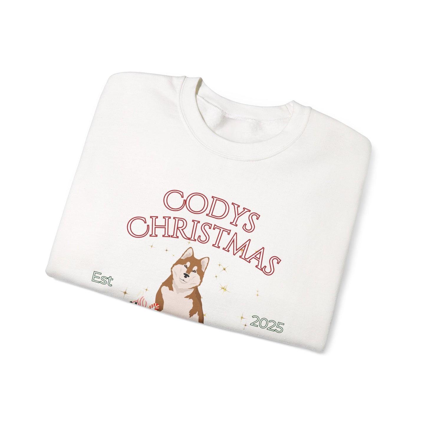 Alaskan Malamute Dog Christmas Social Club Unisex Heavy Blend Crewneck Sweatshirt Custom Name