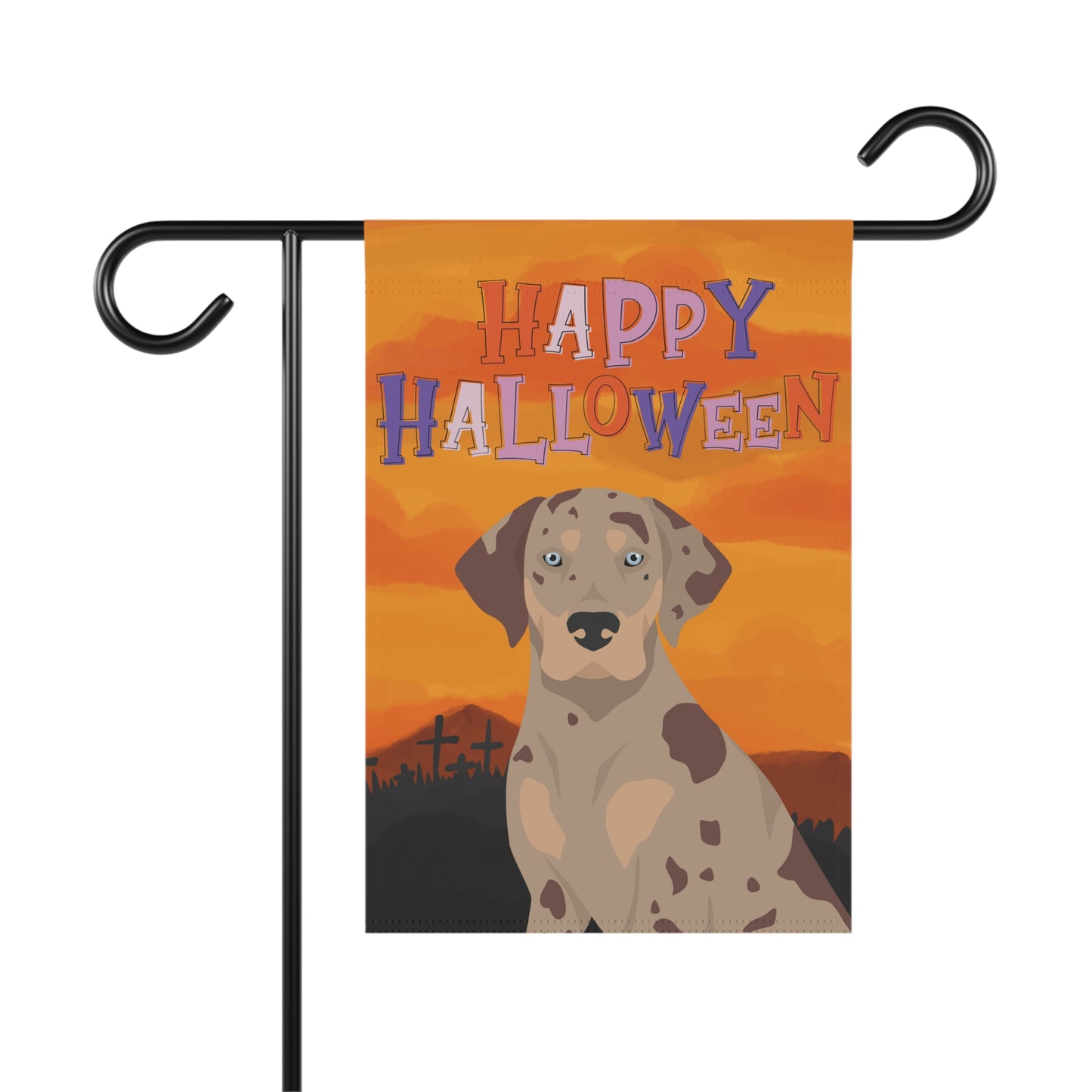 Catahoula Leopard Dog Dog Halloween Garden Flag