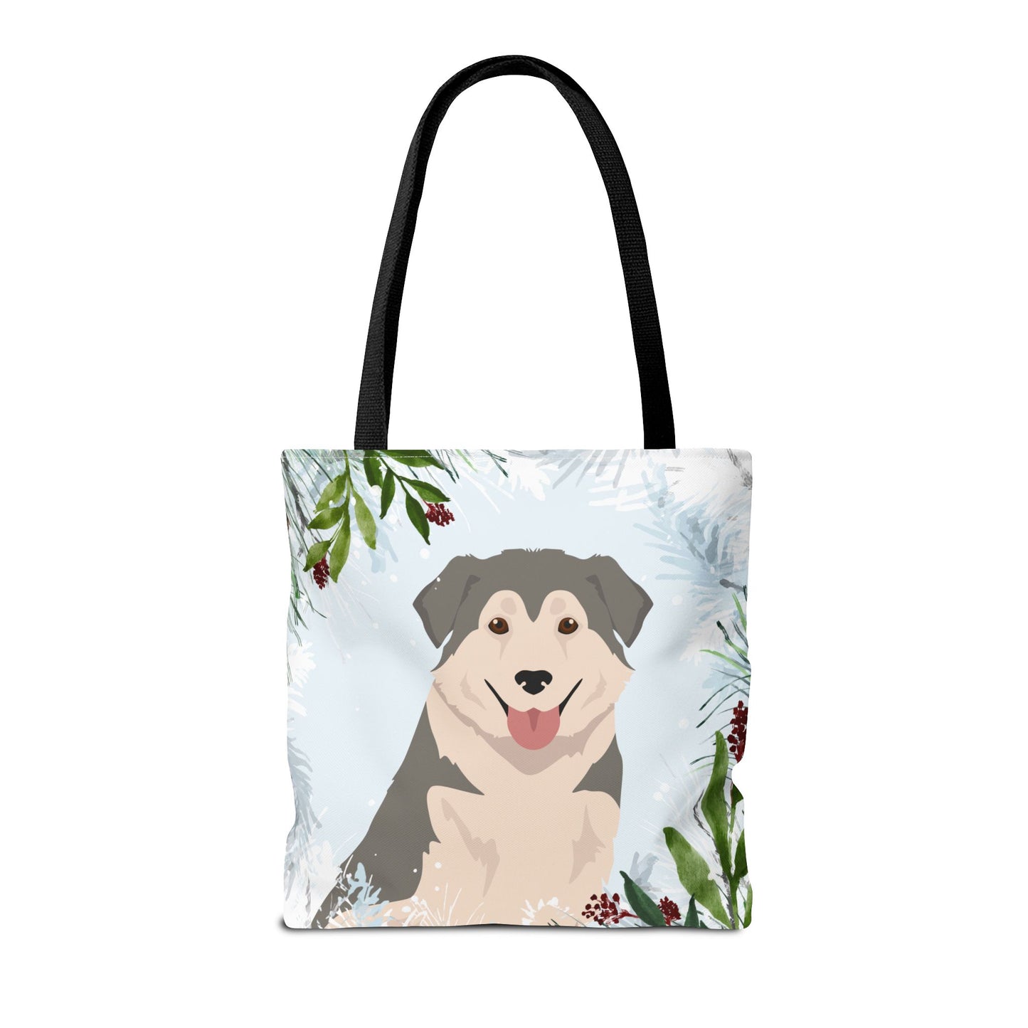 Aidi Dog Christmas Holiday Tote Bag 16x16
