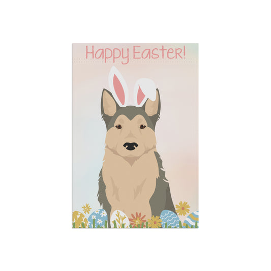 West Siberian Laika Dog Happy Easter Garden Flag