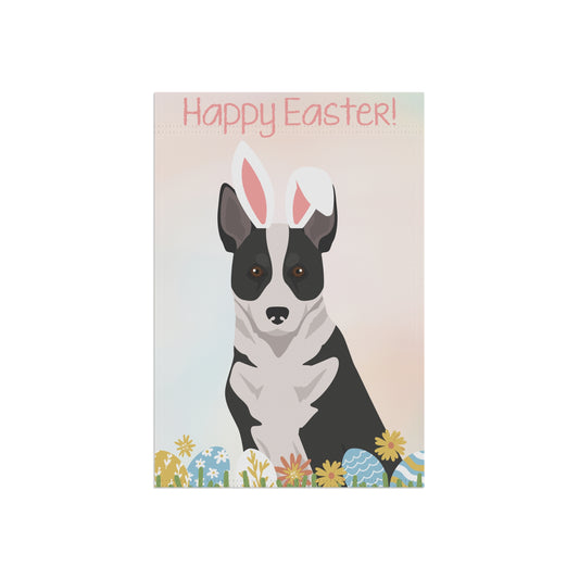 Canaan Dog Happy Easter Garden Flag