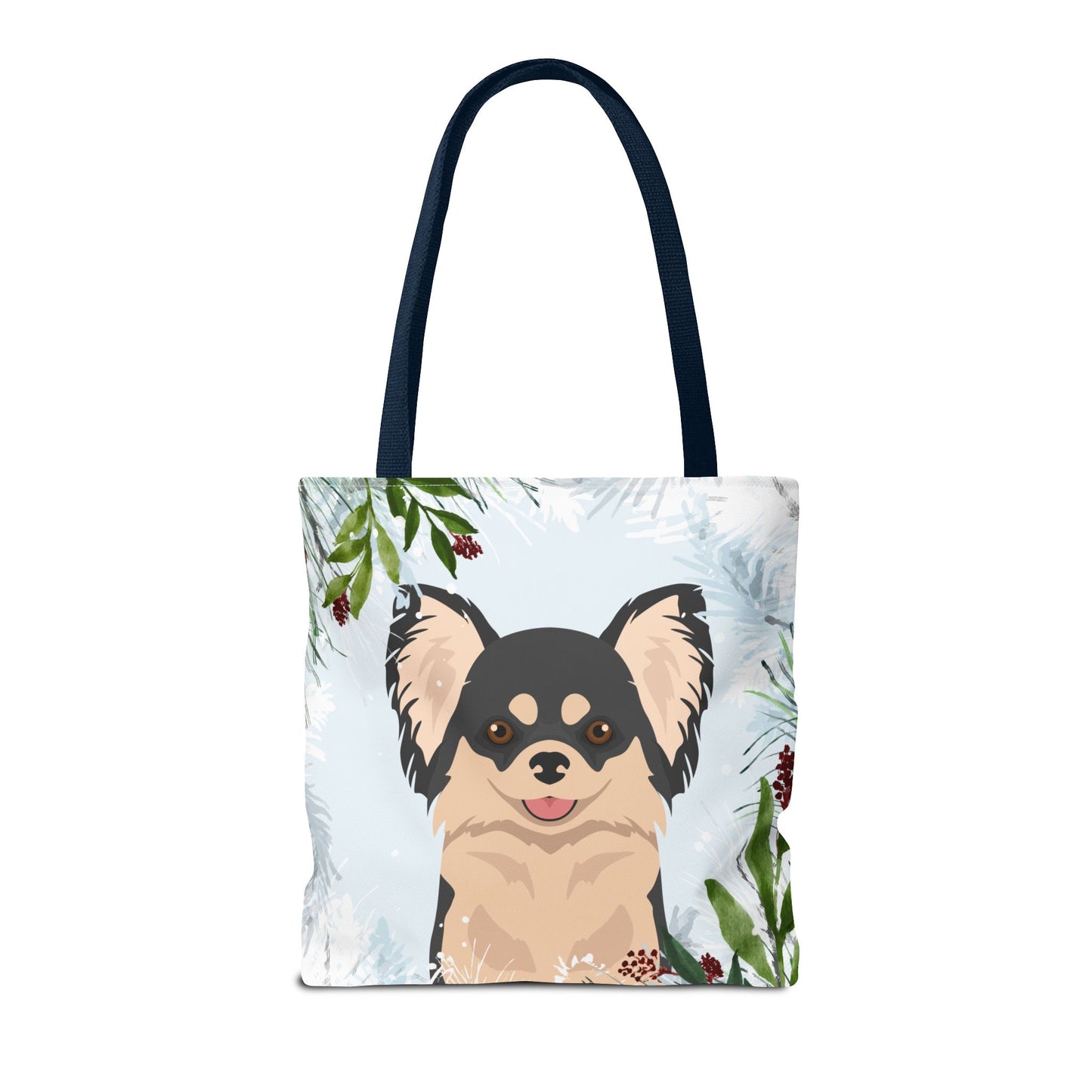 Chihuahua Dog Christmas Holiday Tote Bag 16x16