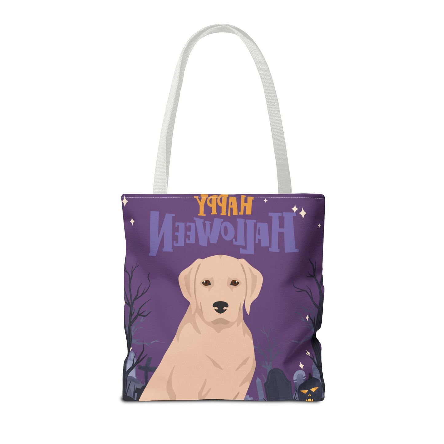 Labrador Retriever Dog Happy Halloween Tote Bag 16x16
