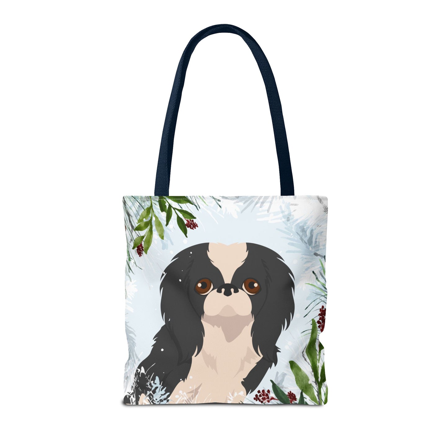 Japanese Chin Dog Christmas Holiday Tote Bag 16x16