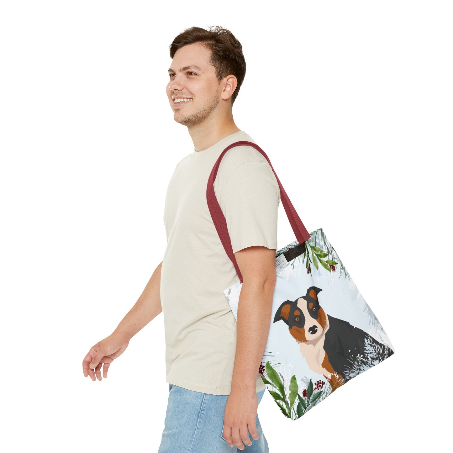 McNab Dog Christmas Holiday Tote Bag 16x16