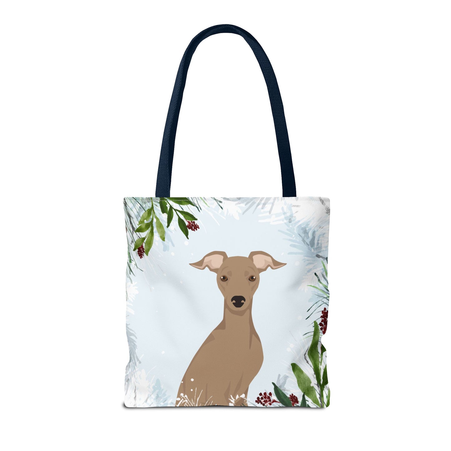 Italian Greyhound Dog Christmas Holiday Tote Bag 16x16