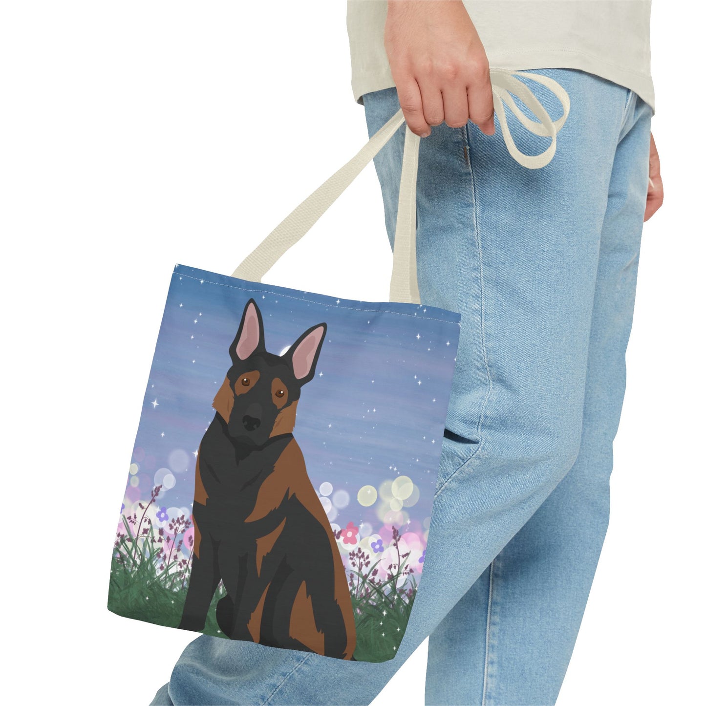 German Shepherd Dog Tote Bag 13x13
